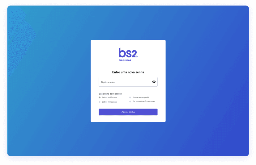 Login interface - Security verification