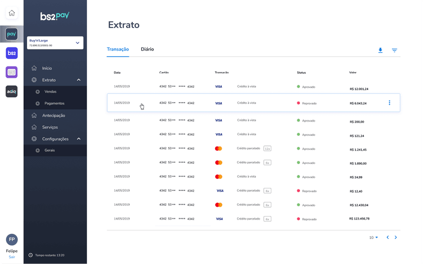 Side menu - App drawer functionality
