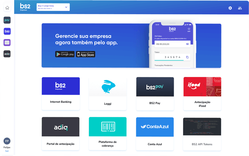 Side menu - Full interface