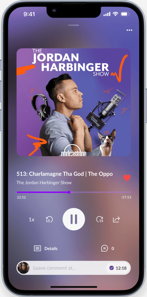 Podopolo player screen mockup