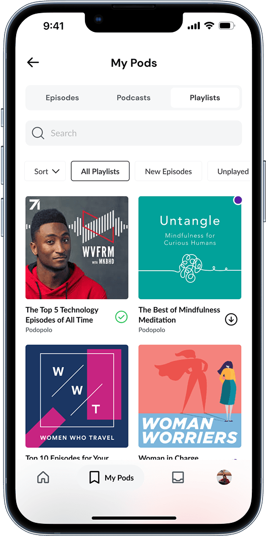 Management screen 1 - Content management