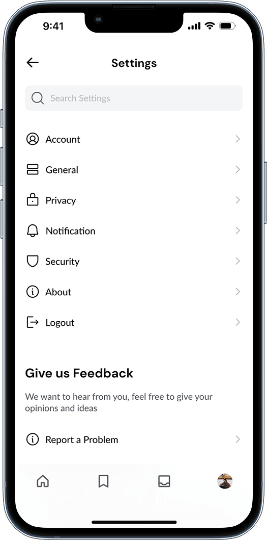 Management screen 4 - Account preferences