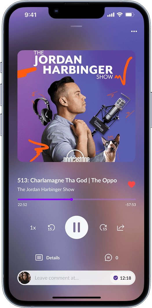 Player screen 1 - Main player interface