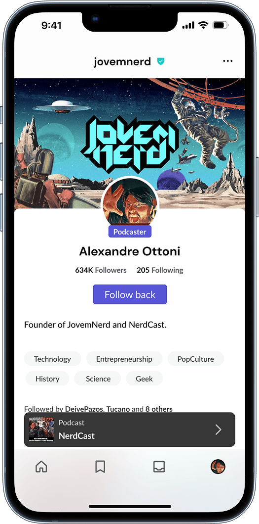 Profile screen 1 - User profile overview